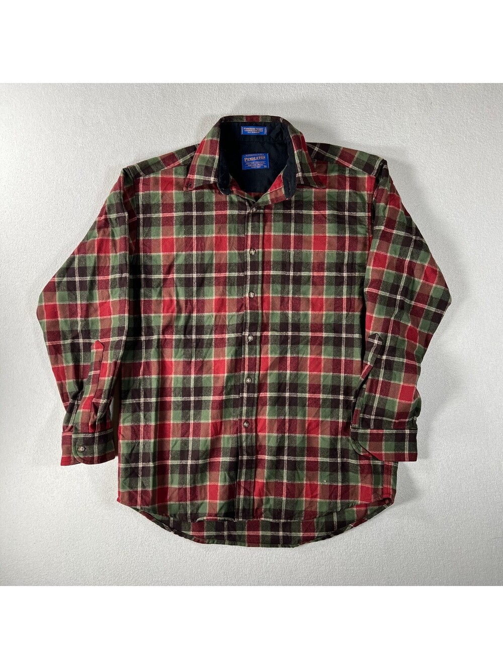 Pendleton Fireside 100% Pure Virgin Wool Plaid Shirt M